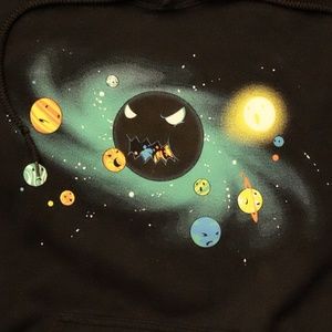 USED Black Hole Space Pullover Hoodie